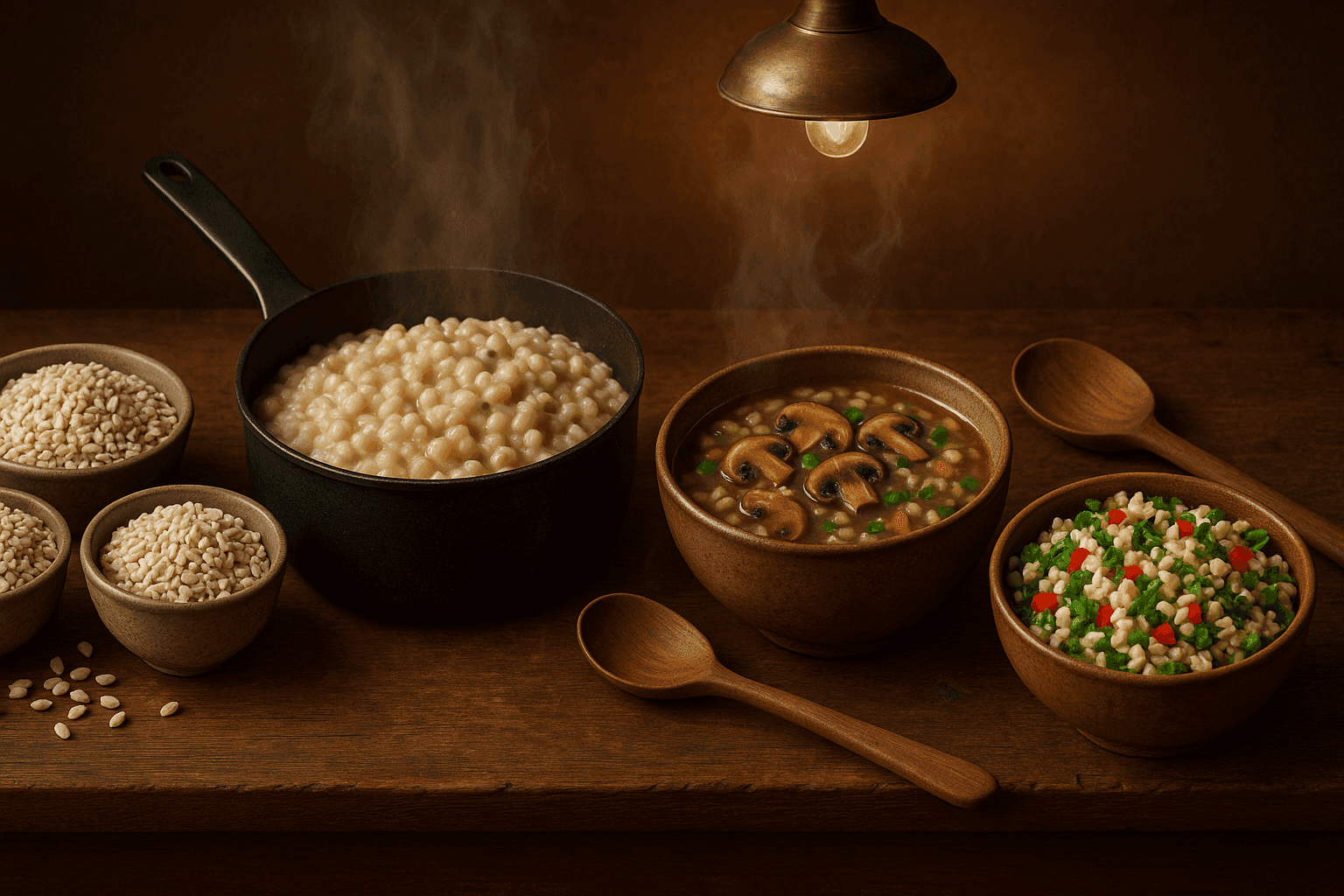 Why Pearled, Hulled, and Quick Barley Cook So Differently: Beta‑Glucan Solubility, Bran Structure, and the Toast‑Simmer Rules for Better Soups, Risotto, and Grain Salads